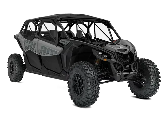 4-місний мотовсюдихід Can-Am Maverick MAX DS Turbo сірого кольору
